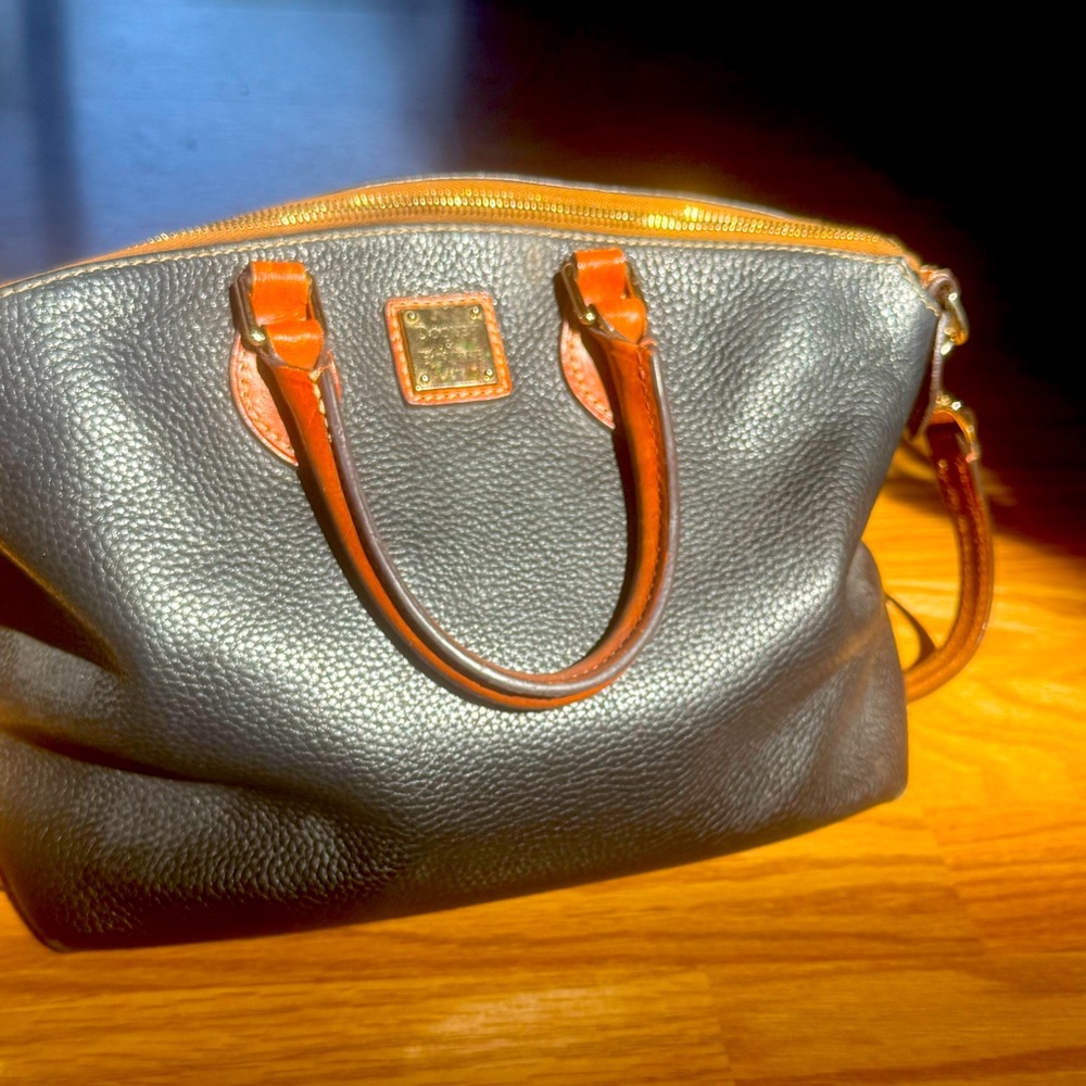 Dooney & Bourke Black and Brown Satchel